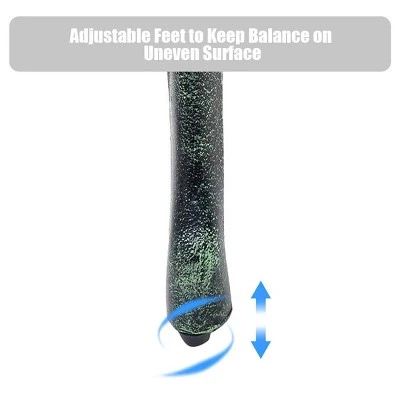 Costway Patio Garden Bench Chair Style Porch Cast Aluminum Outdoor Rose Antique Green 6 Costway Patio Garden Bench Chair Style Porch Cast Aluminum Outdoor Rose Antique Green - Image 6