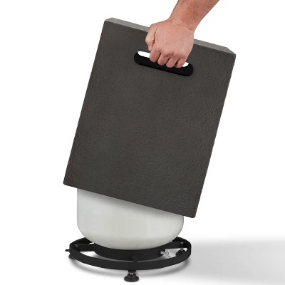 Baltic Propane Tank Cover - Gray - Real Flame 4 Baltic Propane Tank Cover - Gray - Real Flame - Image 4