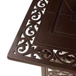 48" X 36" Rectangular Aluminum 55000 BTUs Propane Fire Pit Table With Two Covers - Brown - Oakland Living -Deals Patio Elegance Store GUEST cdbbe4b4 6712 4ded 8097 1fedf627cc39