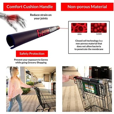 Dbest Products 01-816 Germ Gard Contactless Touch Free Personal Protection Equipment Grocery Shopping Cart Handle Cushion Cover (5 Pack) 4 Dbest Products 01-816 Germ Gard Contactless Touch Free Personal Protection Equipment Grocery Shopping Cart Handle Cushion Cover (5 Pack) - Image 4