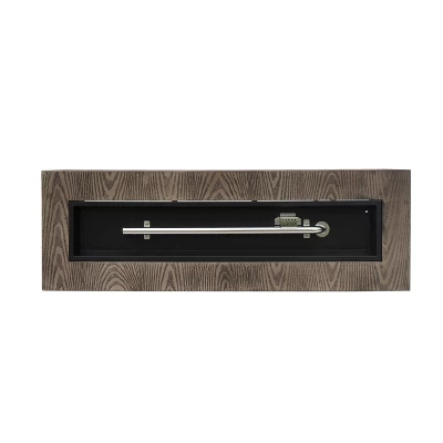 Wellington Outdoor 50000 BTU Rectangular Fire Pit Wood Pattern Brown - Christopher Knight Home 5 Wellington Outdoor 50000 BTU Rectangular Fire Pit Wood Pattern Brown - Christopher Knight Home - Image 5