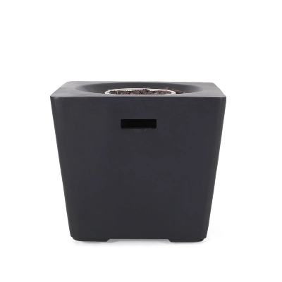 Elisson Outdoor 40000 BTU Light Weight Square Fire Pit Dark Gray - Christopher Knight Home 6 Elisson Outdoor 40000 BTU Light Weight Square Fire Pit Dark Gray - Christopher Knight Home - Image 6