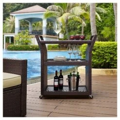 Crosley Palm Harbor Outdoor Wicker Bar Cart 7 Crosley Palm Harbor Outdoor Wicker Bar Cart -Deals Patio Elegance Store GUEST d0c6cf6e 934c 43cd 9767 b85be6860386