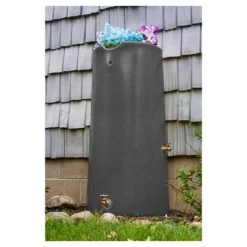 Impressions Reflections 50 Gallon Rain Saver - Dark Granite - Good Ideas -Deals Patio Elegance Store GUEST d0ddec60 7b23 4851 9ed8 81e167d8ac38