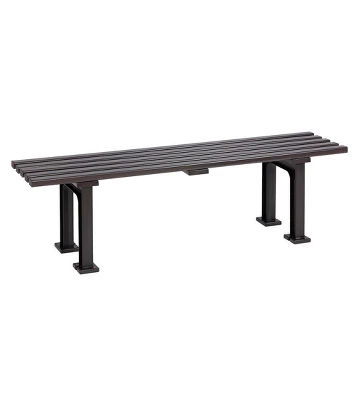 Plow & Hearth Commercial-Grade Weatherproof Backless Garden Bench 2 Plow & Hearth Commercial-Grade Weatherproof Backless Garden Bench - Image 2
