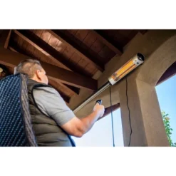 Kenmore Carbon Infrared 1500W Wall-Mounted Patio Heater With Remote Silver -Deals Patio Elegance Store GUEST d28c5405 8c62 437e 95d3 7dd5225887ce