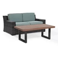 Beaufort 2pc Outdoor Wicker Chat Set - Mist - Crosley 11 Beaufort 2pc Outdoor Wicker Chat Set - Mist - Crosley -Deals Patio Elegance Store GUEST d32744bf 5881 437a 8d6d 3f65426ece01