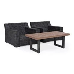 Beaufort 3pc Outdoor Wicker Seating Set With Coffee Table - Mist - Crosley 13 Beaufort 3pc Outdoor Wicker Seating Set With Coffee Table - Mist - Crosley -Deals Patio Elegance Store GUEST d331a814 838b 4fe1 9cbe 4f54ce497133