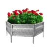 Nature Spring Galvanized Raised Garden And Flower Bed Kit