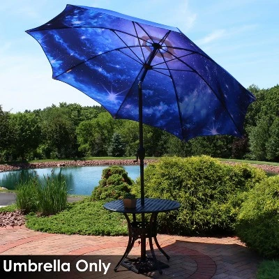 Sunnydaze Decor Sunnydaze Outdoor Aluminum Inside Out Patio Umbrella With Push Button Tilt And Crank - 9' 2 Sunnydaze Decor Sunnydaze Outdoor Aluminum Inside Out Patio Umbrella With Push Button Tilt And Crank - 9' - Image 2