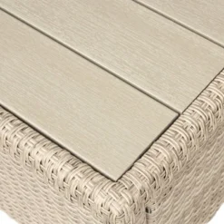 6pc Wicker Patio Set With Benches - Brown/Gray - GODEER -Deals Patio Elegance Store GUEST d5164232 9be6 42fd b822 dbe77d5be61b