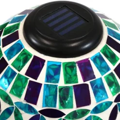 Sunnydaze Decor Sunnydaze Blue Cool Blooms Glass Mosaic Indoor/Outdoor Gazing Globe With Solar Light - 10" Diameter - Blue And Green 10 Sunnydaze Decor Sunnydaze Blue Cool Blooms Glass Mosaic Indoor/Outdoor Gazing Globe With Solar Light - 10" Diameter - Blue And Green -Deals Patio Elegance Store GUEST d51d50bf 3d68 4c74 bee8 ba2387026ffe