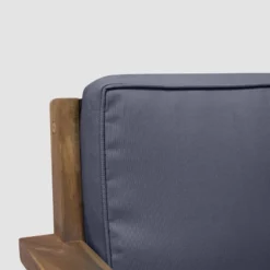 Santa Ana 4pc Acacia Wood Chat Set - Teak/Dark Gray - Christopher Knight Home -Deals Patio Elegance Store GUEST d527d238 0271 49ab bded 1d0e4456912f