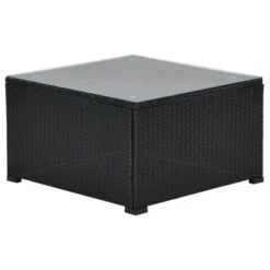 5pc Wicker Patio Sectional Seating Set With Cushions - Black/Blue - GODEER 37 5pc Wicker Patio Sectional Seating Set With Cushions - Black/Blue - GODEER -Deals Patio Elegance Store GUEST d5a39b35 6a1b 4abd 808d c26ad6b2f351