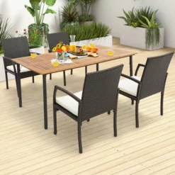 Costway 2PCS Patio PE Wicker Dining Chairs With Soft Zippered Cushion Armchairs Backyard 12 Costway 2PCS Patio PE Wicker Dining Chairs With Soft Zippered Cushion Armchairs Backyard -Deals Patio Elegance Store GUEST d8208771 0fa9 4425 8372 e4371aa3ed4d