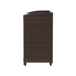 Teamson Home 39.5" Veronica Rolling Outdoor PE Rattan Bar Cart With Storage, Brown 16 Teamson Home 39.5" Veronica Rolling Outdoor PE Rattan Bar Cart With Storage, Brown -Deals Patio Elegance Store GUEST d9d343d8 b055 45c1 a5c5 208ad0ab44a7