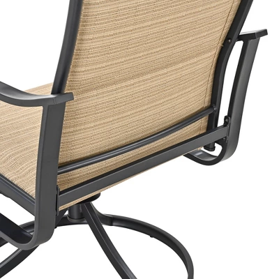 5pc Outdoor Steel Patio Dining Set Cream - Lokatse 4 5pc Outdoor Steel Patio Dining Set Cream - Lokatse - Image 4