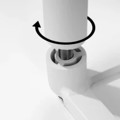 Aluminum Outdoor Round Side Table With Adjustable Feet White - Crestlive Products -Deals Patio Elegance Store GUEST dbd0c099 f9e3 4155 89e6 9f3095b72778