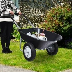 Costway 2 Tire Wheelbarrow Cart Heavy-duty Dolly Utility Cart Black 15 Costway 2 Tire Wheelbarrow Cart Heavy-duty Dolly Utility Cart Black -Deals Patio Elegance Store GUEST deb3daa2 b129 4658 9f72 1566f9d07adc
