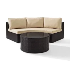 Catalina 2pc Outdoor Wicker Sectional Set - Sand - Crosley 17 Catalina 2pc Outdoor Wicker Sectional Set - Sand - Crosley -Deals Patio Elegance Store GUEST dee7e25b 5c16 4d62 b69d df91db26469e
