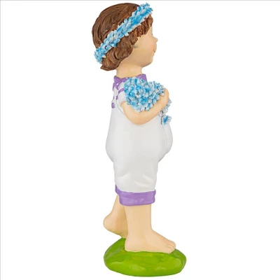Design Toscano Bluebonnet Twins Springtime Child Garden Statue: Juliette Girl 3 Design Toscano Bluebonnet Twins Springtime Child Garden Statue: Juliette Girl - Image 3