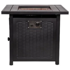 Flash Furniture Outdoor 50,000 BTU Black 28"Square Metal Fire Pit Table With Lid And Lava Rock 15 Flash Furniture Outdoor 50,000 BTU Black 28"Square Metal Fire Pit Table With Lid And Lava Rock -Deals Patio Elegance Store GUEST e0618634 4853 46a2 a73c 05195e8ccf42