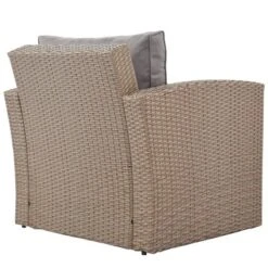 4pc Outdoor Wicker Conversation Set With Cushions - Gray - GODEER 20 4pc Outdoor Wicker Conversation Set With Cushions - Gray - GODEER -Deals Patio Elegance Store GUEST e1aa4263 d8a8 4e29 a473 8bfa244ee6b4