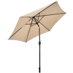 Costway 9Ft Outdoor Market Patio Table Umbrella Push Button Tilt Crank Lift Burgundy/Beige/Tan/Blue -Deals Patio Elegance Store GUEST e28e3a2a 370d 4456 bec4 f214bb84c7a8