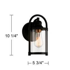 John Timberland Avani Modern Outdoor Wall Light Fixtures Set Of 2 Black Metal 10 1/4" Clear Glass For Post Exterior Barn Deck House Porch Yard Patio 13 John Timberland Avani Modern Outdoor Wall Light Fixtures Set Of 2 Black Metal 10 1/4" Clear Glass For Post Exterior Barn Deck House Porch Yard Patio -Deals Patio Elegance Store GUEST e32b82f8 833c 40c1 924c 56e555907568