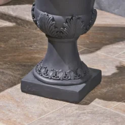 19" Wide Planter Delphine Lightweight Patio Urn Black - Christopher Knight Home -Deals Patio Elegance Store GUEST e3605921 4825 4310 a2fd 5155fb635bf3