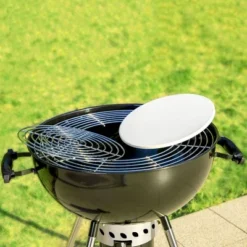 Captiva Designs E02GR013 22" Kettle Charcoal Grill With Pizza Ring And Pizza Stone - Black -Deals Patio Elegance Store GUEST e3e52242 5ff1 4ed4 9943 c00aabd00f0f