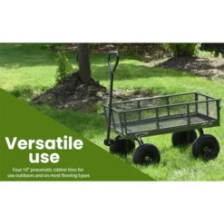 Juggernaut Carts GW3418-GR Heavy Duty Steel Frame 400 Pound Load Capacity Outdoor Utility Garden Wagon With Pneumatic Tires, Green Finish 6 Juggernaut Carts GW3418-GR Heavy Duty Steel Frame 400 Pound Load Capacity Outdoor Utility Garden Wagon With Pneumatic Tires, Green Finish -Deals Patio Elegance Store GUEST e52627e8 2acb 46f3 a424 f80eaba55826