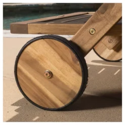 Riviera Acacia Wood Patio Bar Cart With Tray - Natural - Christopher Knight Home -Deals Patio Elegance Store GUEST e55bcebb 391d 40dd 9dc5 ef460ba412ae