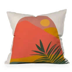 Oris Eddu Tropical Landscape Outdoor Throw Pillow Orange - Deny Designs -Deals Patio Elegance Store GUEST e5e90c3e 968d 49e7 a17d af89091136ff