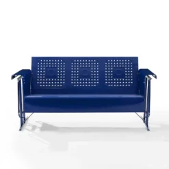 Bates Outdoor Metal Sofa Glider - Navy - Crosley -Deals Patio Elegance Store GUEST e60d4040 a971 4e93 811e 126effeff912