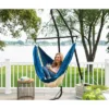 Ceara 3 Bar Hammock Swing Chair - Cream/Blue - Sol Living