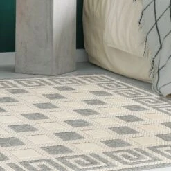 Traditional Geometric Infinity Border Indoor Outdoor Area Rug By Blue Nile Mills -Deals Patio Elegance Store GUEST e8c69629 2755 4e70 9179 4a6dda10a649