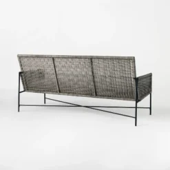 Wicker & Metal X Frame Patio Sofa - Gray - Threshold™ Designed With Studio McGee 10 Wicker & Metal X Frame Patio Sofa - Gray - Threshold™ Designed With Studio McGee -Deals Patio Elegance Store GUEST e9727c5c 7d57 4fb3 b845 7b850243113b