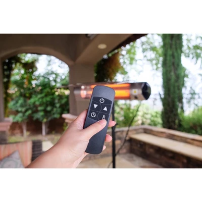 Kenmore Carbon Infrared 1500W Electric Patio Heater With Tripod & Remote Silver 2 Kenmore Carbon Infrared 1500W Electric Patio Heater With Tripod & Remote Silver - Image 2