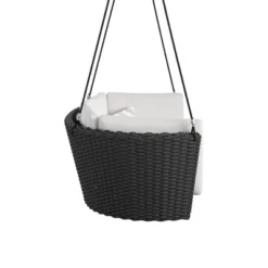 Sally Loveseat Swing With Cushion - Gray/Black - Novogratz -Deals Patio Elegance Store GUEST e9dacd48 95ea 4859 ab30 adc1d7685b88