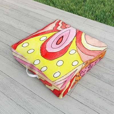Rosie Brown Swirls Outdoor Floor Cushion - Deny Designs 1 Rosie Brown Swirls Outdoor Floor Cushion - Deny Designs