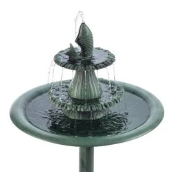 40" Tiered Pedestal Fountain With Fish Blue - Alpine Corporation -Deals Patio Elegance Store GUEST ebc3bb8d 914c 460a bc96 8eeafb585650