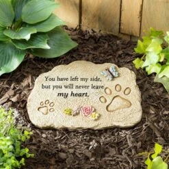 Evergreen 11.5" X 7.5" Memorial Garden Stone, Pet Devotion -Deals Patio Elegance Store GUEST ec2754dc b38d 4d87 9911 32cdc954d945