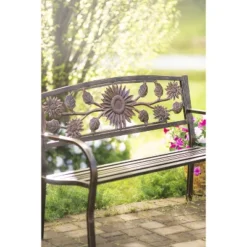 Evergreen Sunflower Bench -Deals Patio Elegance Store GUEST ed0d1213 84cc 47c9 911f 427c94ff5425