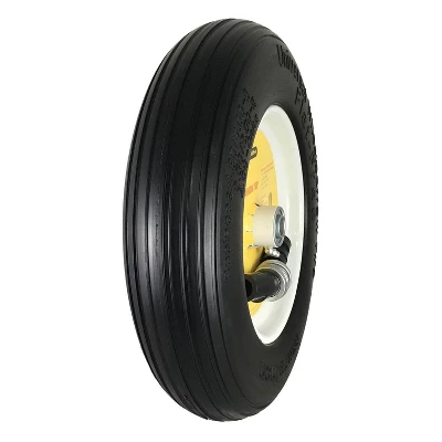 Marathon Tire 10.3" Universal Fit Wheelbarrow Flat Free Tire And Wheel Assembly 1 Marathon Tire 10.3" Universal Fit Wheelbarrow Flat Free Tire And Wheel Assembly