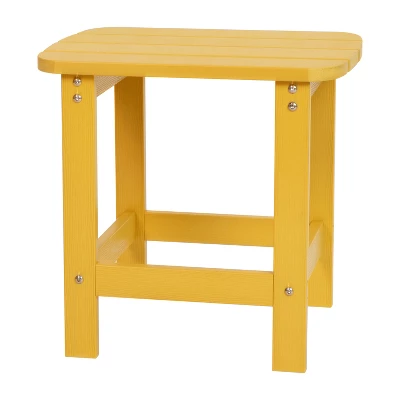 Merrick Lane Poly Resin Indoor/Outdoor All-Weather Adirondack Side Table 11 Merrick Lane Poly Resin Indoor/Outdoor All-Weather Adirondack Side Table - Image 11