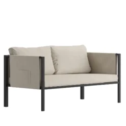 Merrick Lane Outdoor Love Seat/Sofa With Removable Fabric Cushions And Steel Frame 25 Merrick Lane Outdoor Love Seat/Sofa With Removable Fabric Cushions And Steel Frame -Deals Patio Elegance Store GUEST f1c5439c ff06 4785 a0bf 4c75c7b033ac
