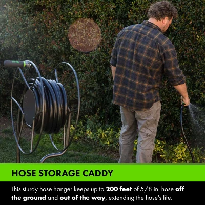 Yard Butler Free Standing Swivel Hose Reel - Water Hose Caddy For Yard Or Garden - Freestanding Metal Outdoor Water Pipe Stand 2 Yard Butler Free Standing Swivel Hose Reel - Water Hose Caddy For Yard Or Garden - Freestanding Metal Outdoor Water Pipe Stand - Image 2