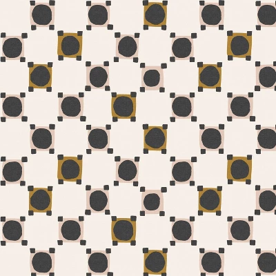 18" X 18" Outdoor Throw Pillow Claude Block Blush Mustard - Skyline Furniture 3 18" X 18" Outdoor Throw Pillow Claude Block Blush Mustard - Skyline Furniture - Image 3