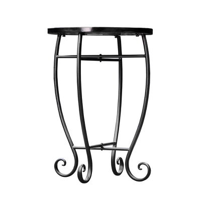 Mosaic Patio Side Table With Iron Legs - Teamson Home 9 Mosaic Patio Side Table With Iron Legs - Teamson Home - Image 9